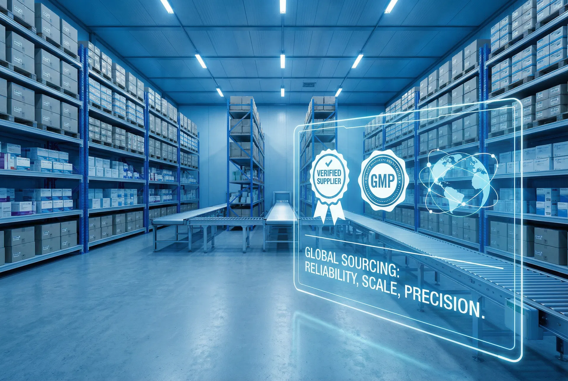 Medical supply warehouse and sourcing operations