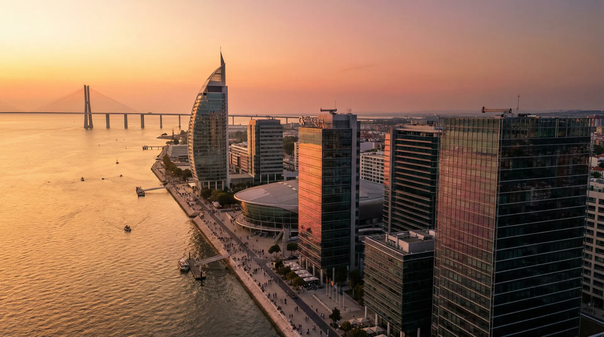 Modern Lisbon cityscape