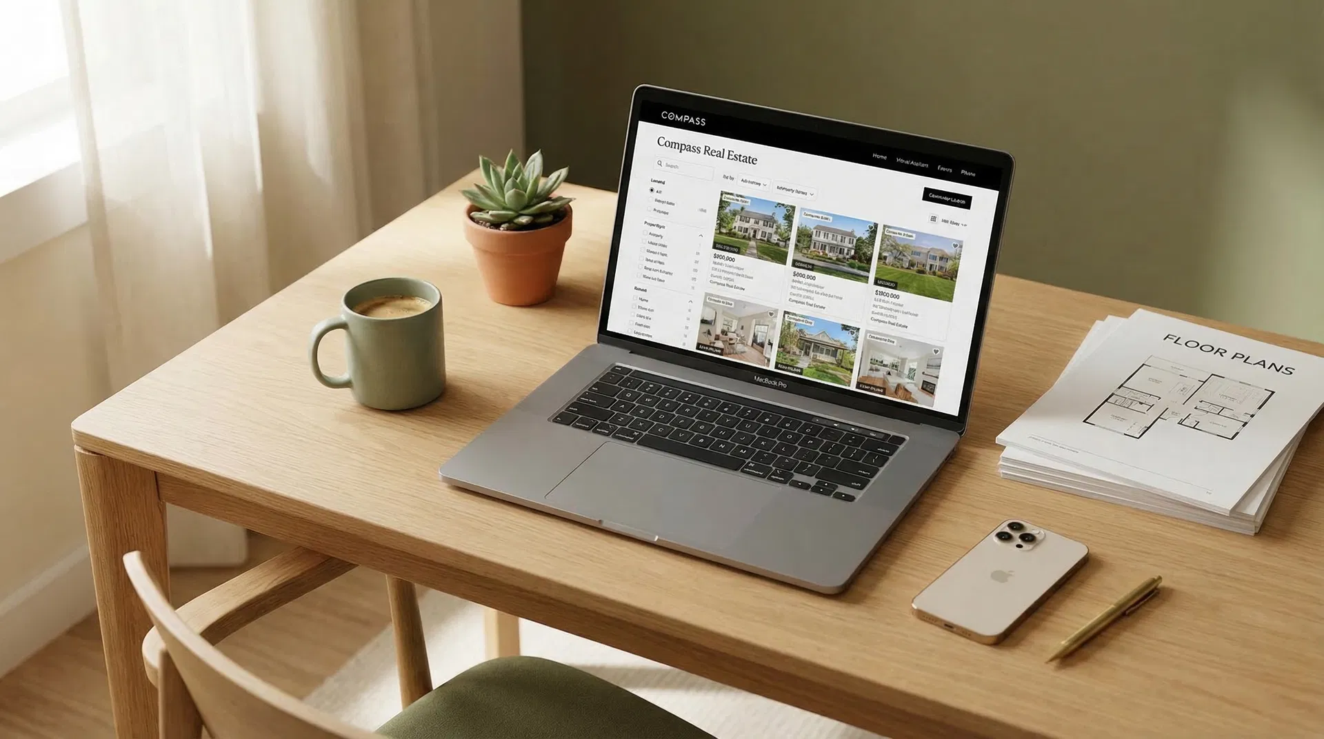 Professionele werkplek van een vastgoed virtual assistant