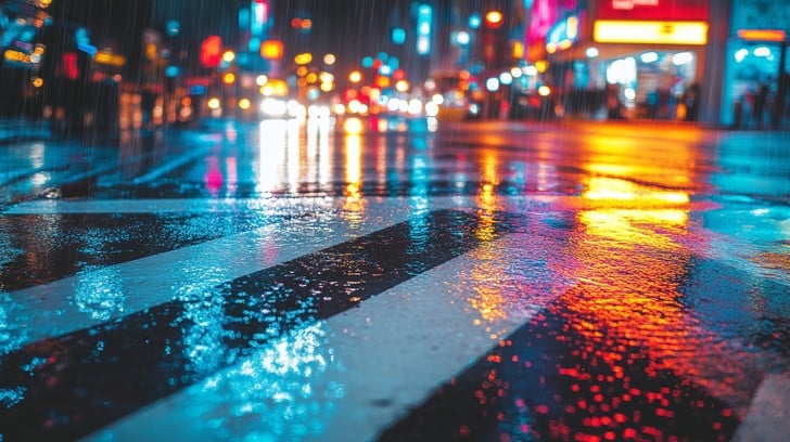 Neon City Rain