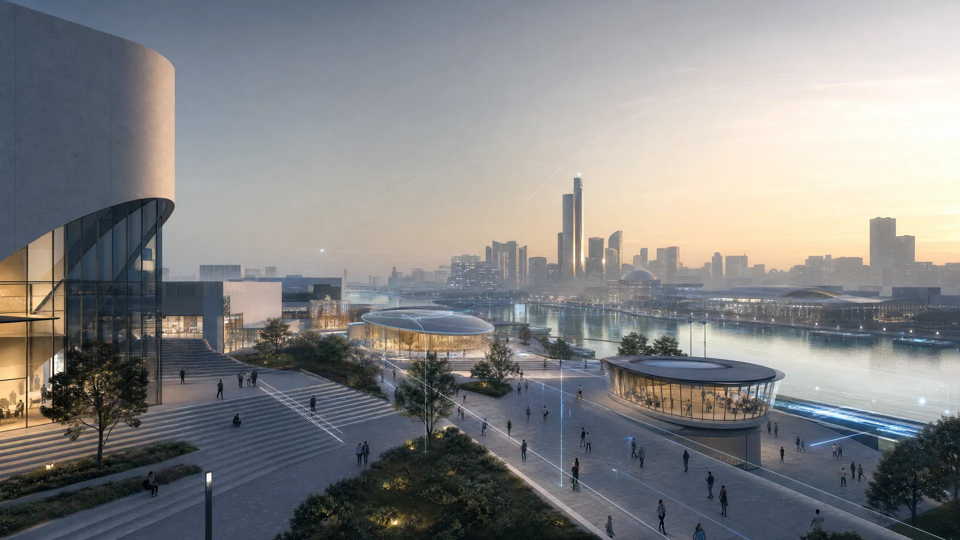 Innovation District future city visualization