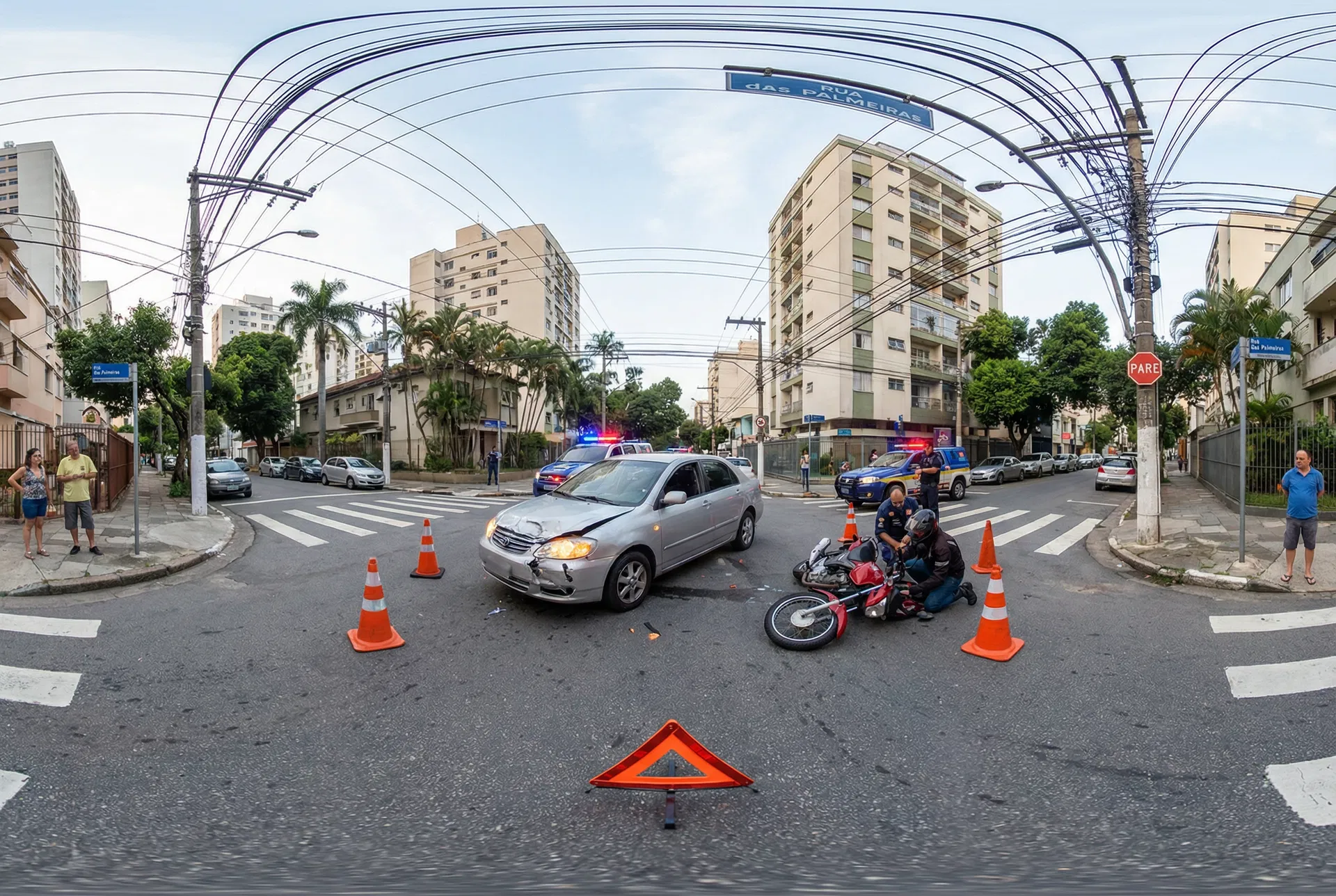 Cenário de colisão para treinamento