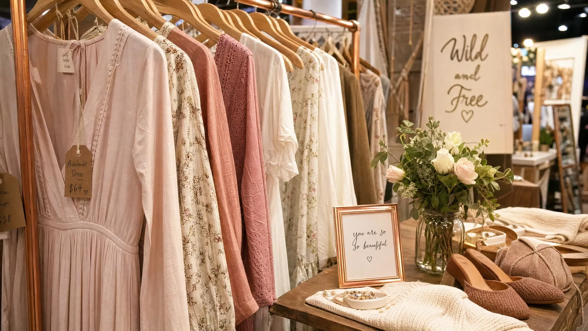 Clothing rack at store