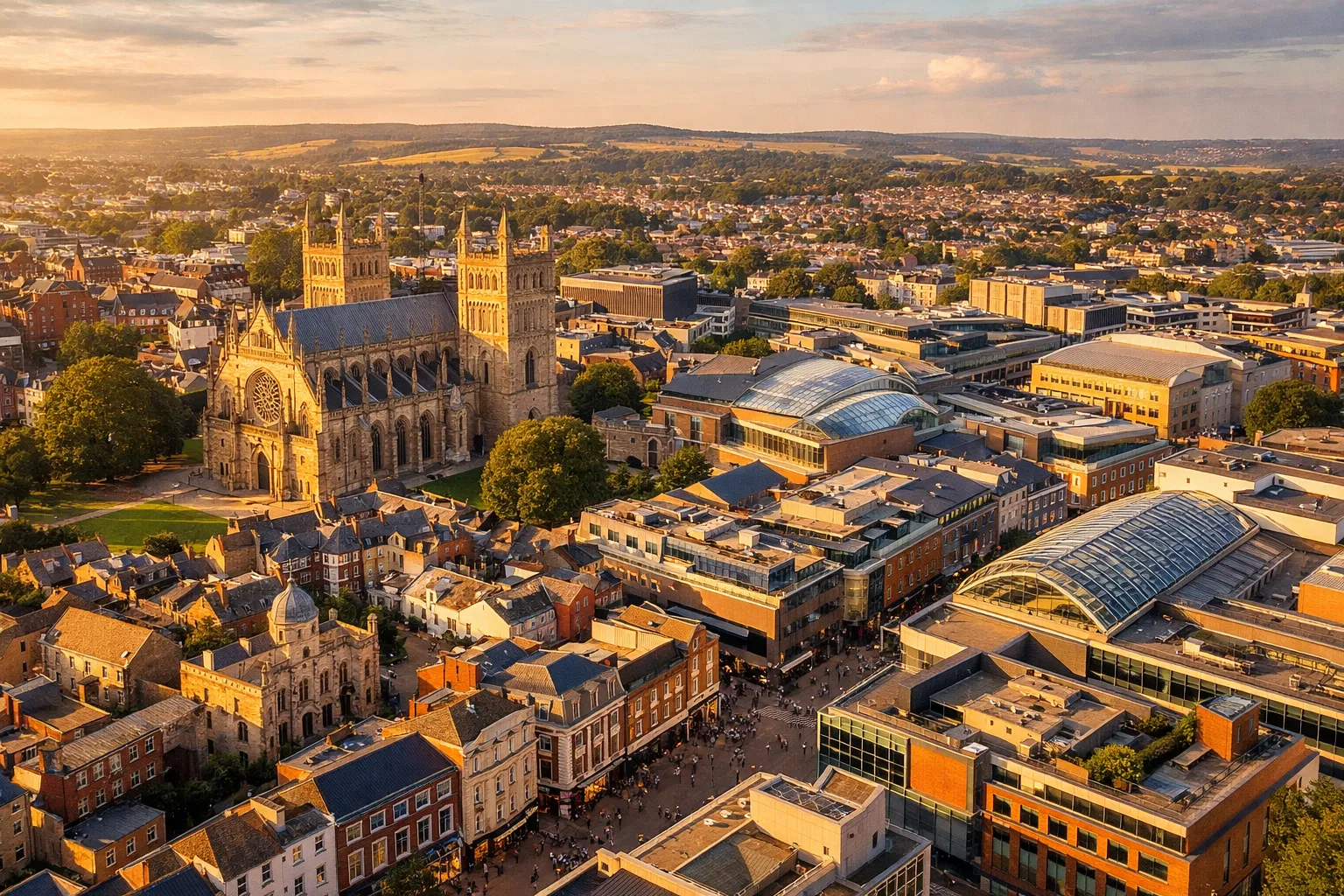 Exeter city centre Devon — where Barry Honeysett is based