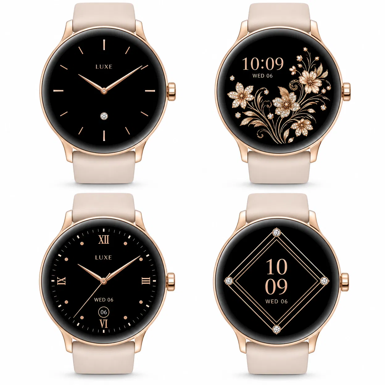 Multiple watch face designs