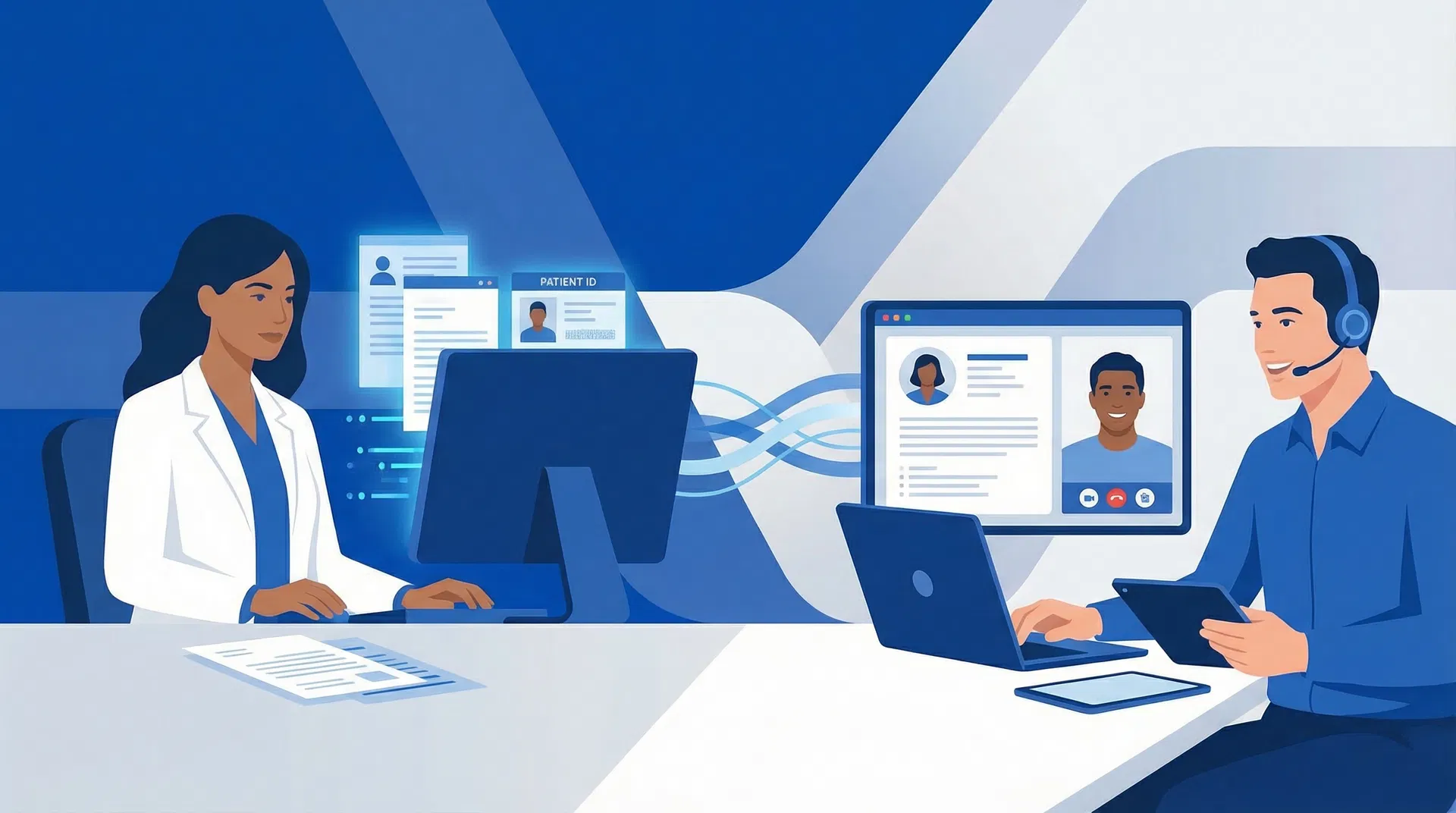 Patient verification and customer service workflow in DME operations