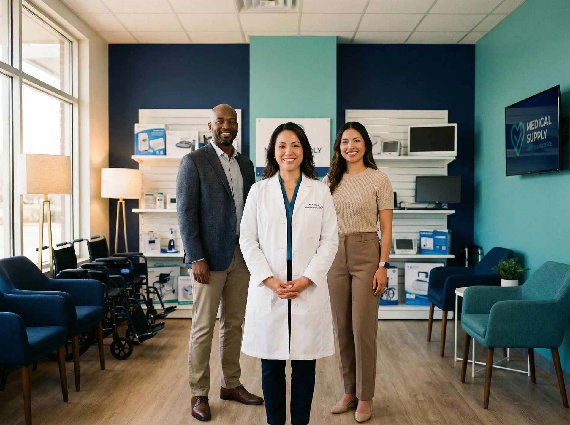 Coranova Medical Supply team in their Costa Mesa office