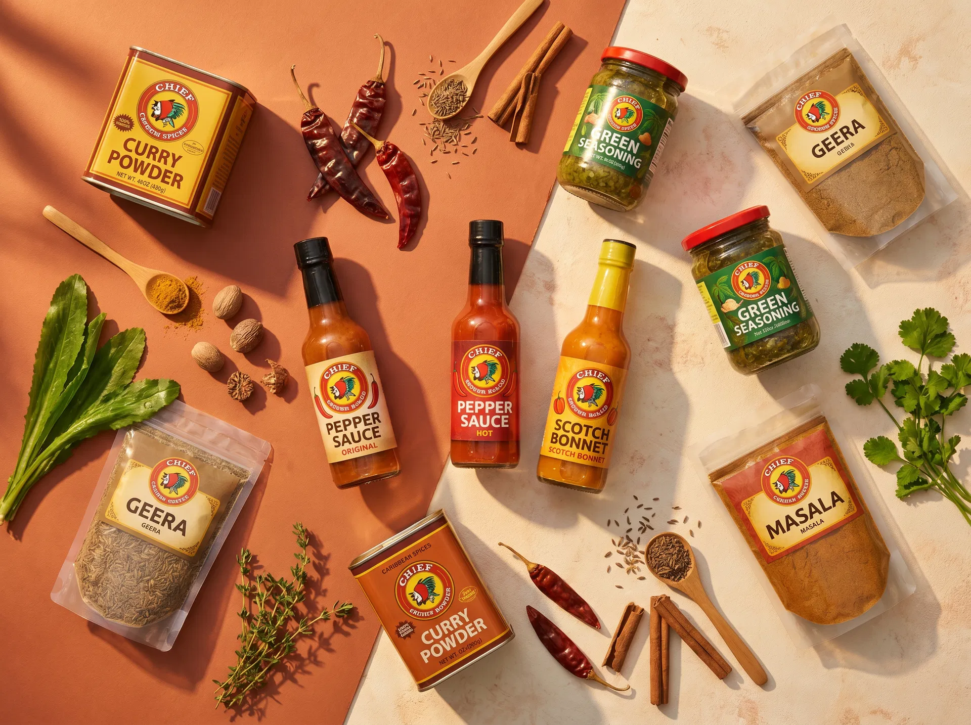 Chief brand Caribbean spice products
