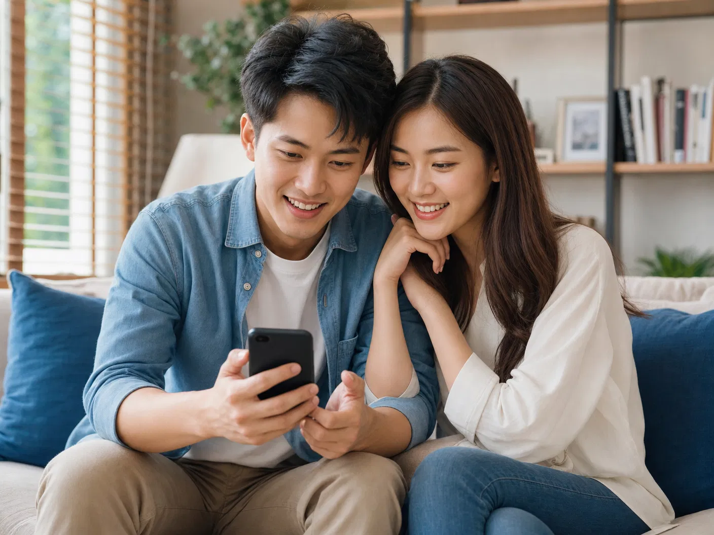 Couple reviewing insurance