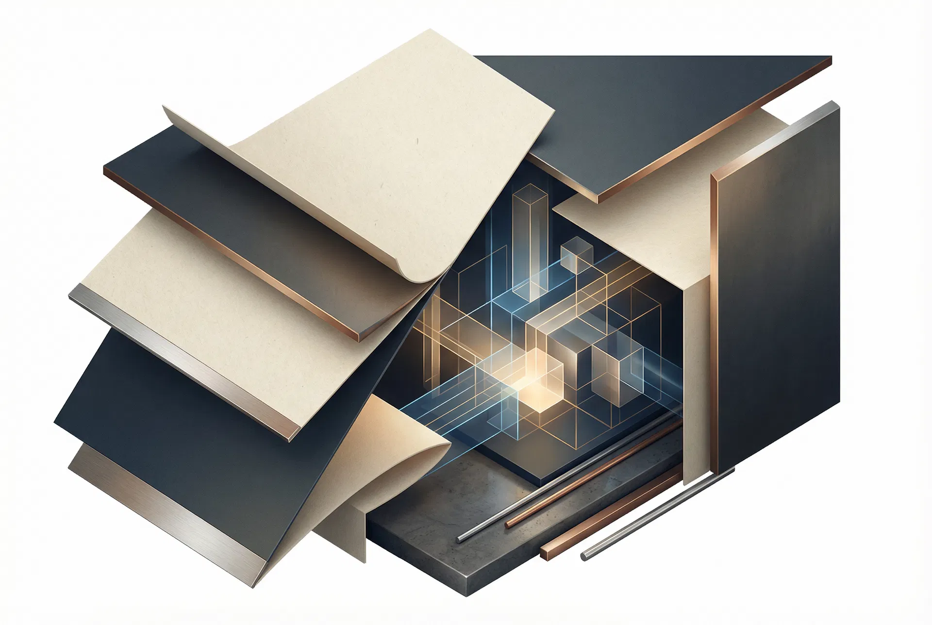 Visualizzazione astratta del valore nascosto che emerge da un patrimonio immateriale organizzato
