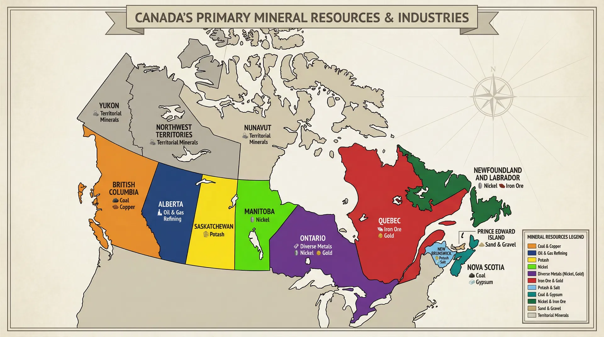 Canada's Provincial Mining Specialties: A Province-by-Province Breakdown of Key Minerals