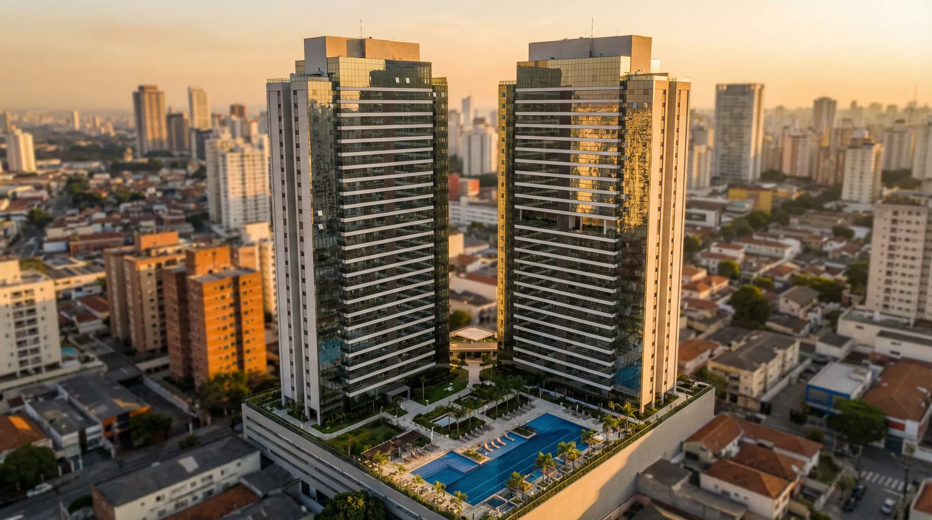 Condomínio Capital Brás — Vista aérea