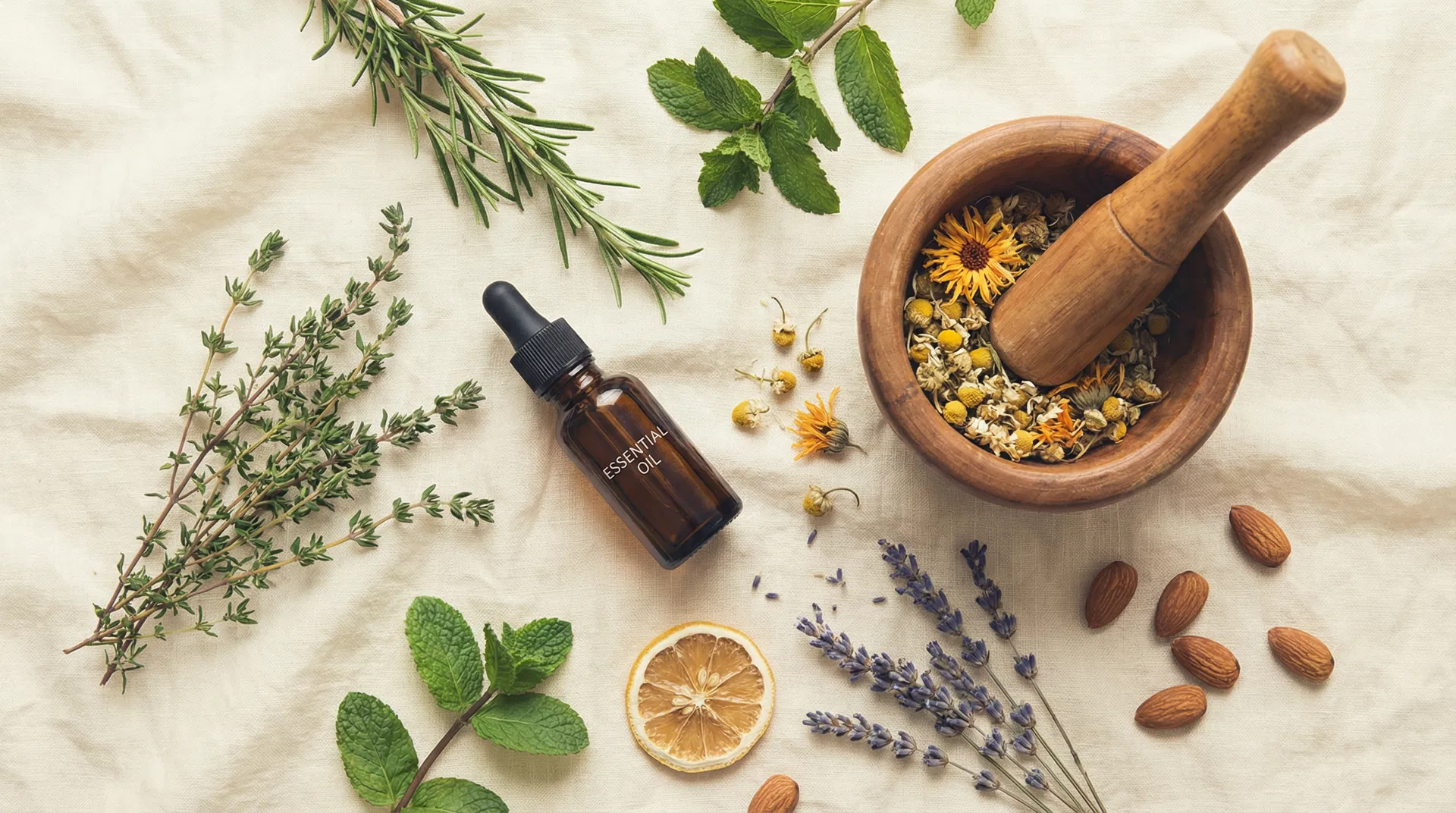 Herbes et huiles essentielles