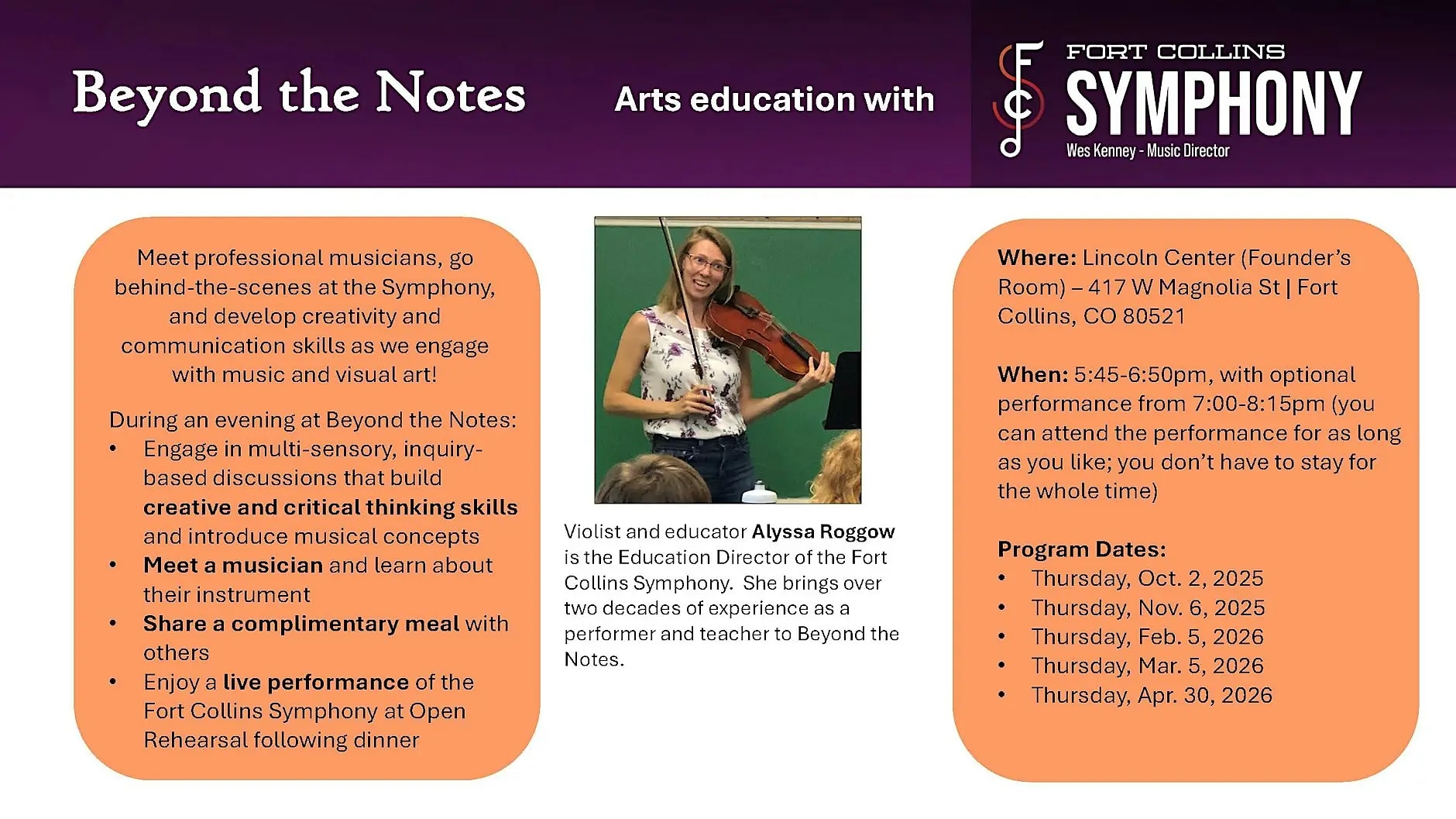 Free-Experience Foco Symphony Concert With Live Performance, Q&A and Dinner
