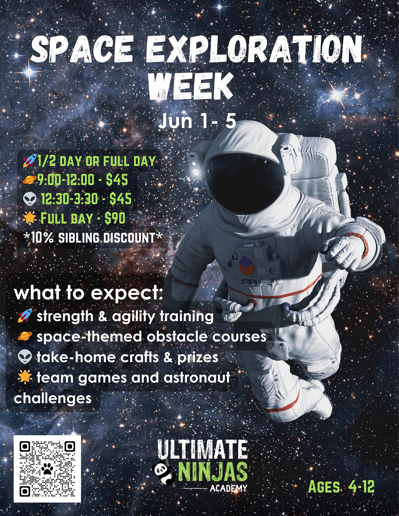 Space Exploration Week Day Camp