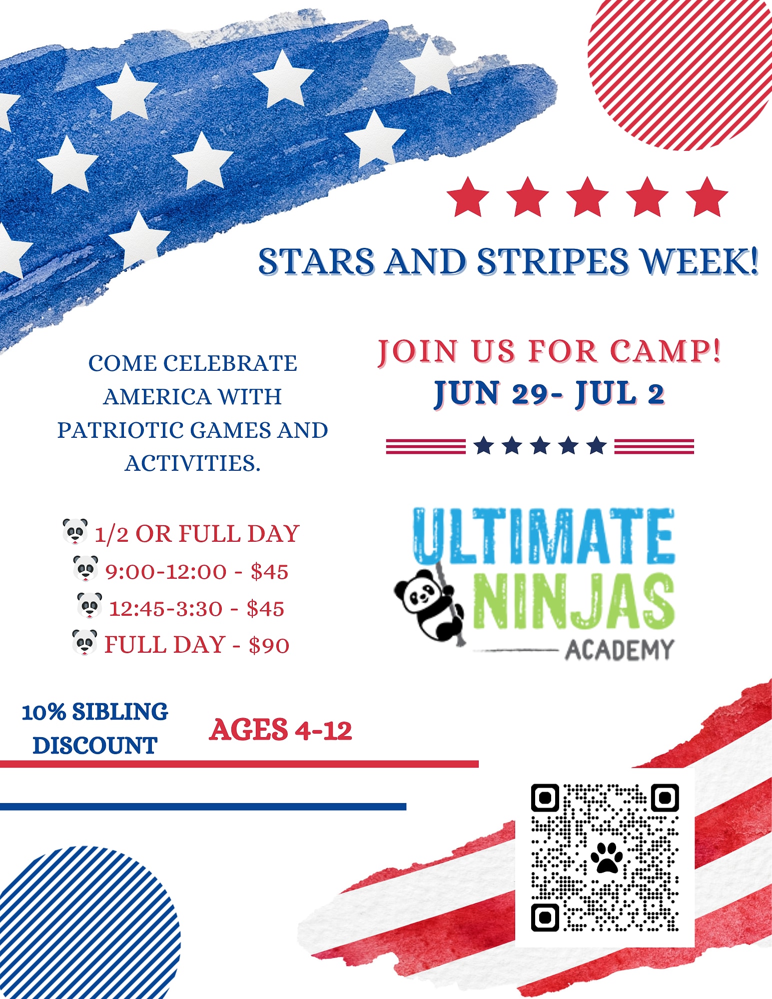 Stars and Stripes Week - Day Camp