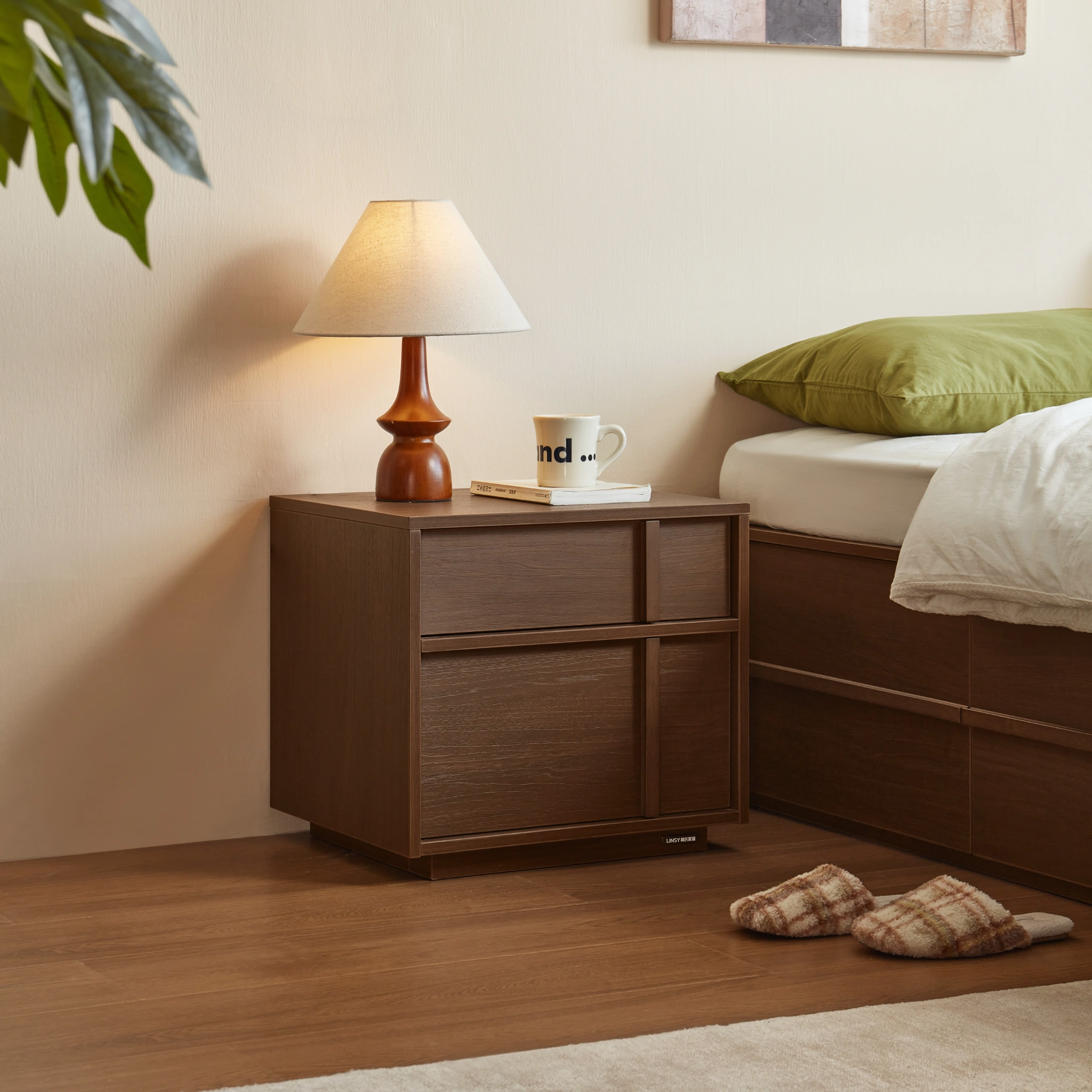Wayne Timber Bedside set 3