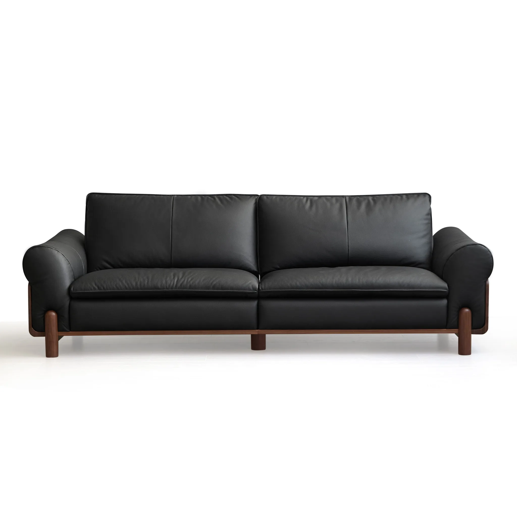 Siena Leather Sofa (Natural Walnut) 8