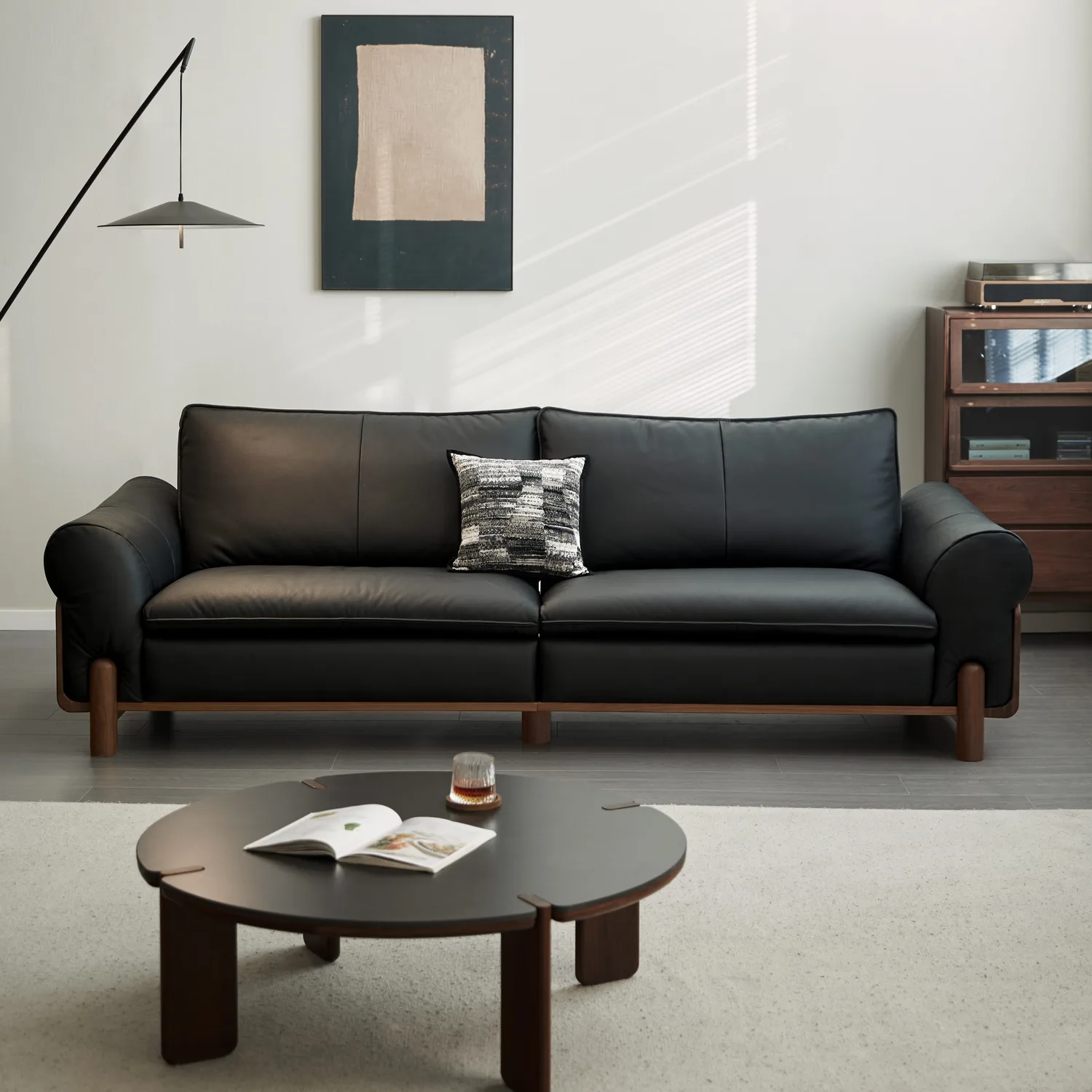 Siena Leather Sofa (Natural Walnut) 9