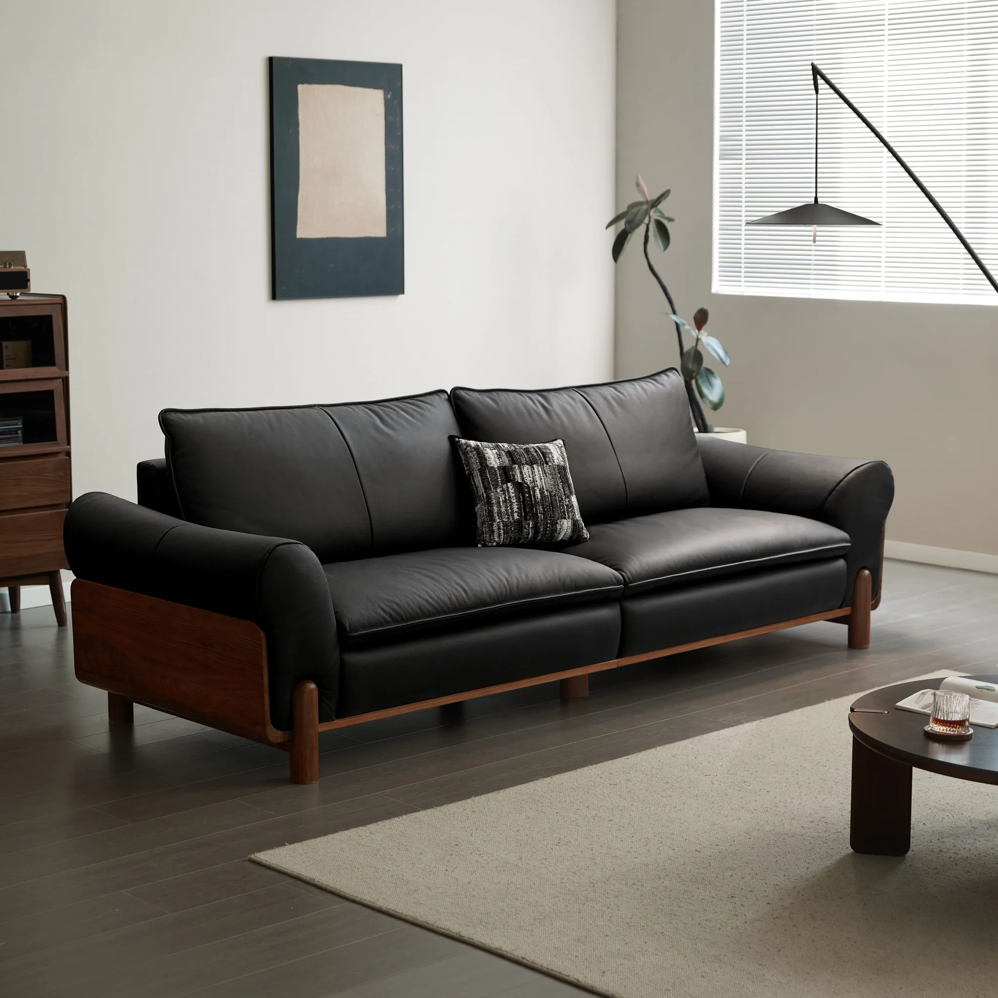 Siena Leather Sofa (Natural Walnut) 10