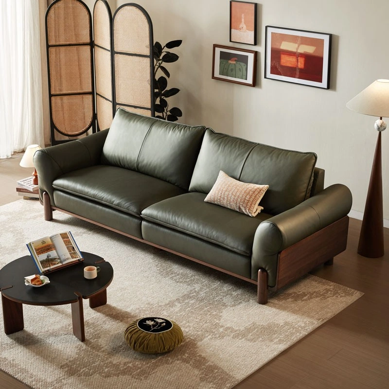 Siena Leather Sofa (Mountain Ash) 18