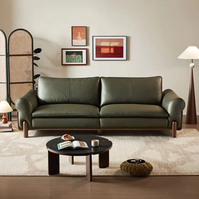 Siena Leather Sofa (Natural Walnut) 26