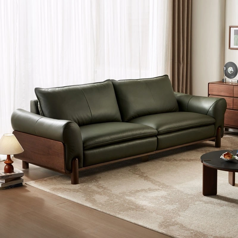 Siena Leather Sofa (Natural Walnut) 27