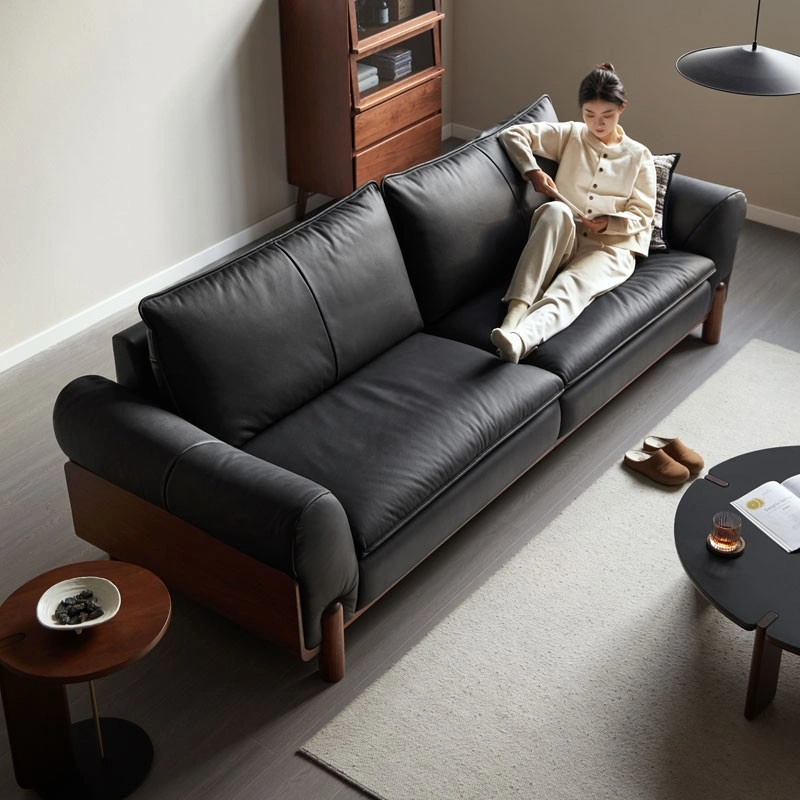 Siena Leather Sofa (Natural Walnut) 24