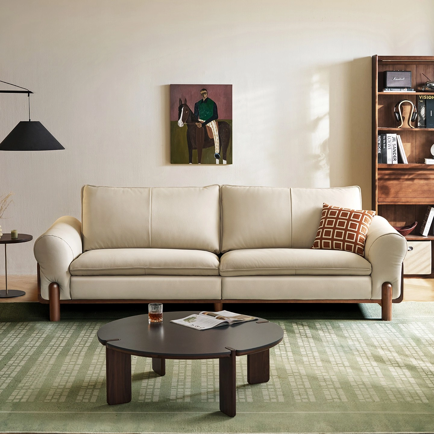 Siena Leather Sofa (Natural Walnut) 28
