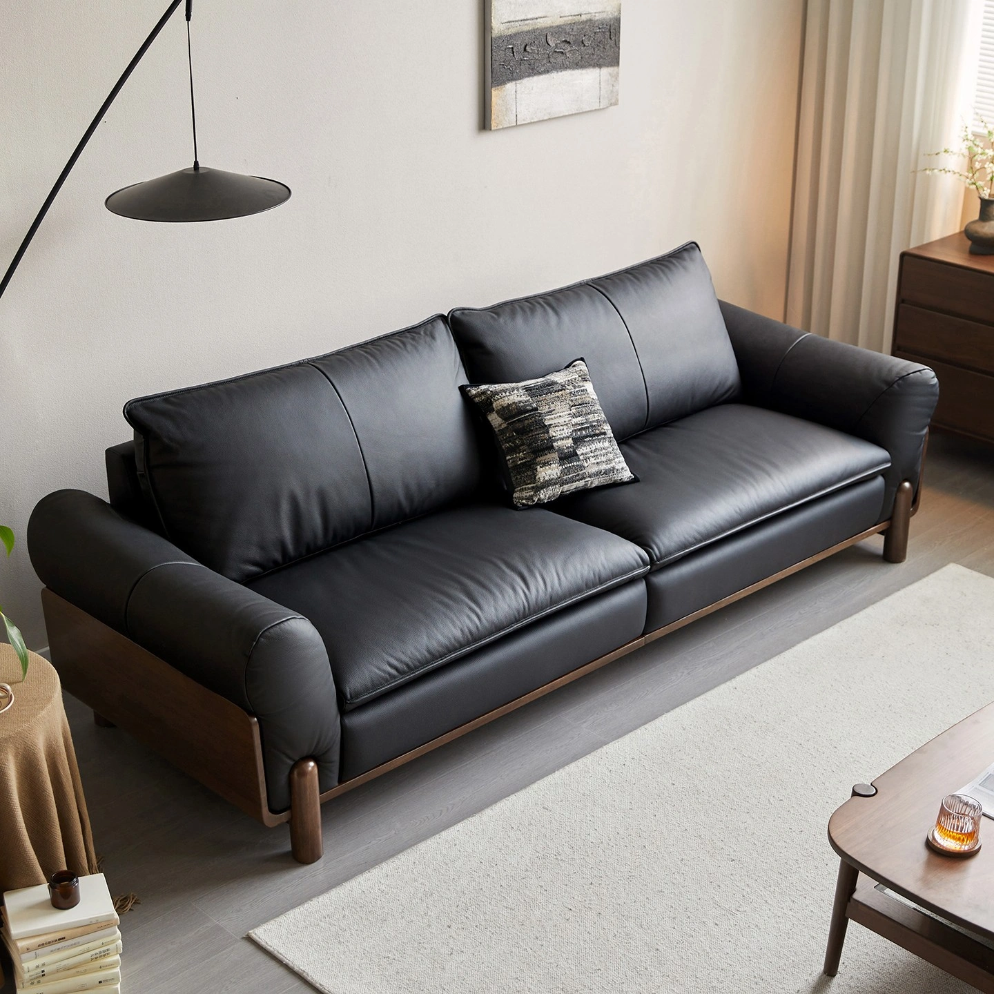 Siena Leather Sofa (Mountain Ash) 20
