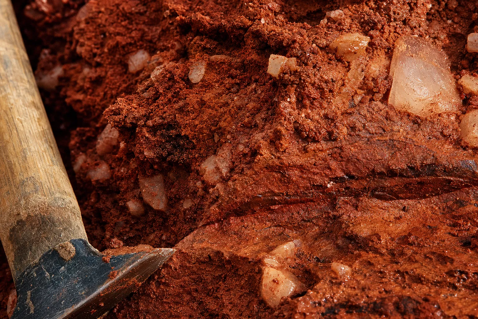 Sedona red clay closeup