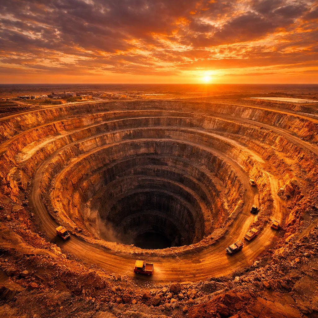 Open-pit diamond mine