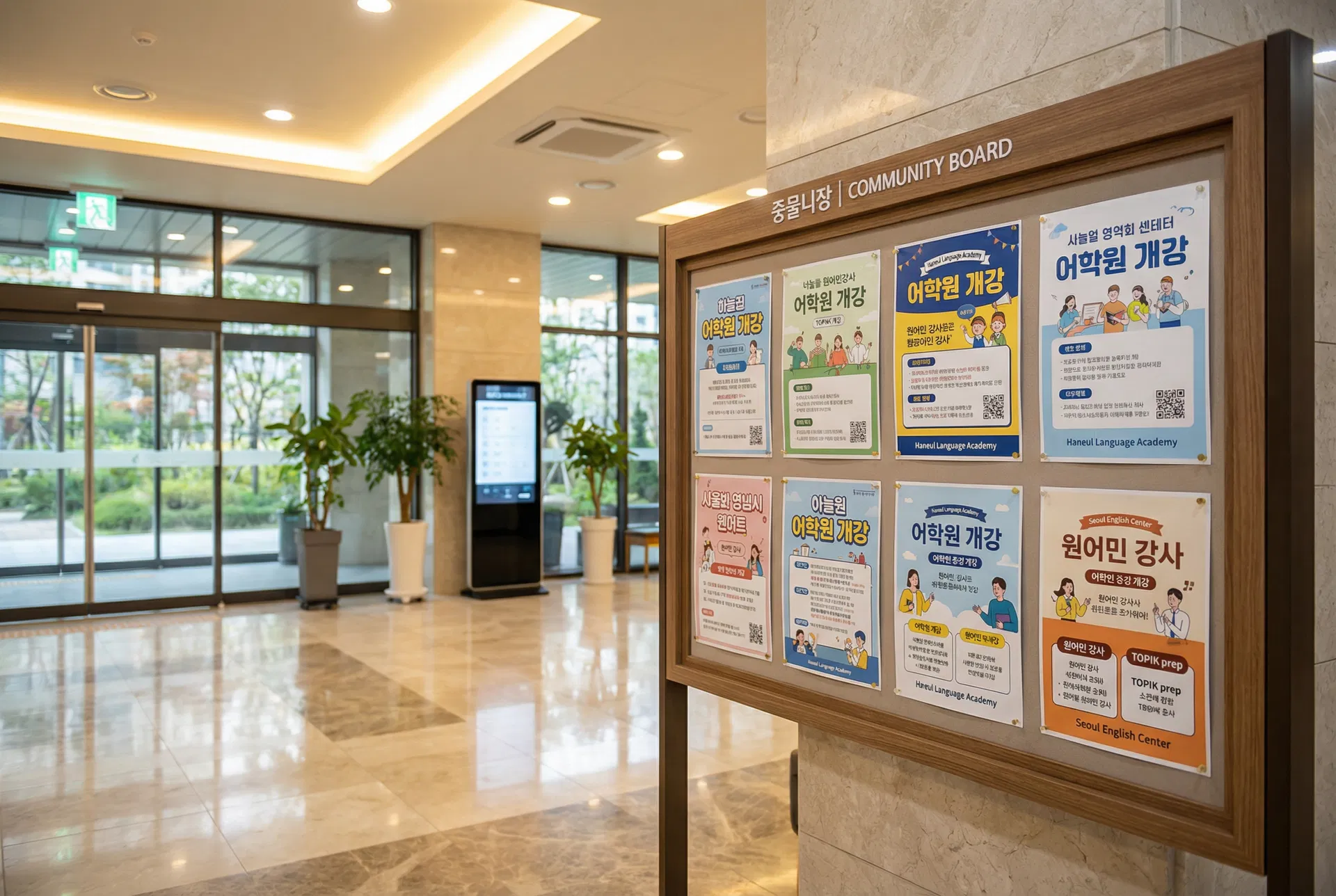 공공기관 아파트 게시판 홍보 사업