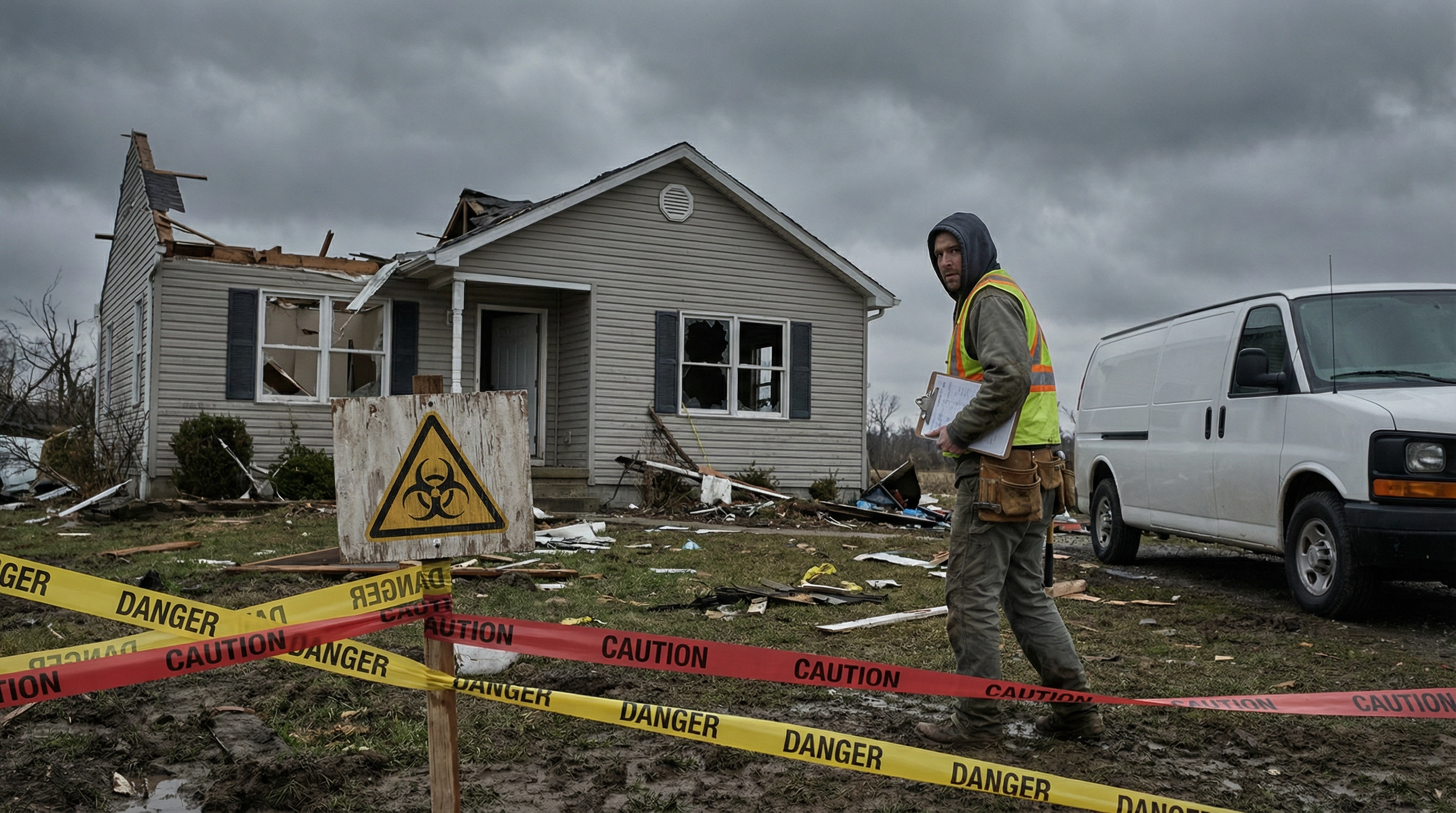 Warning sign about contractor fraud during hurricane season