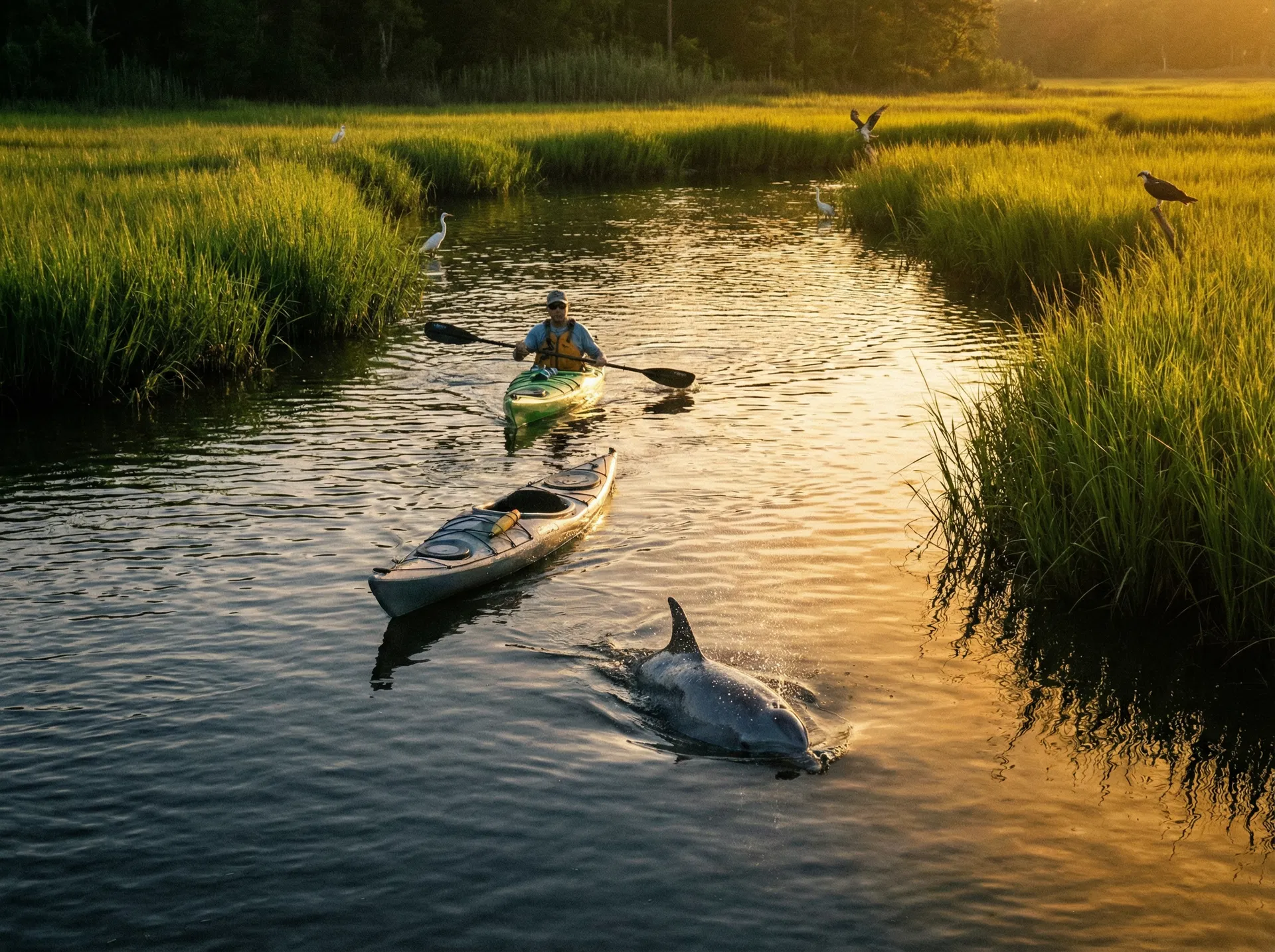 Dolphin in the Creek