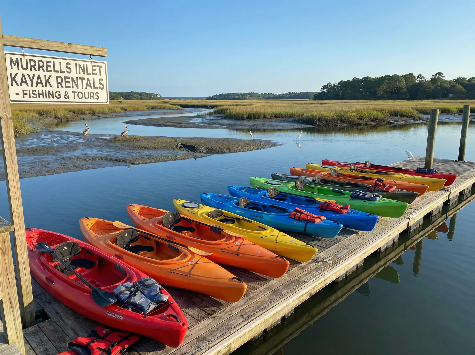 Kayaks Ready to Launch