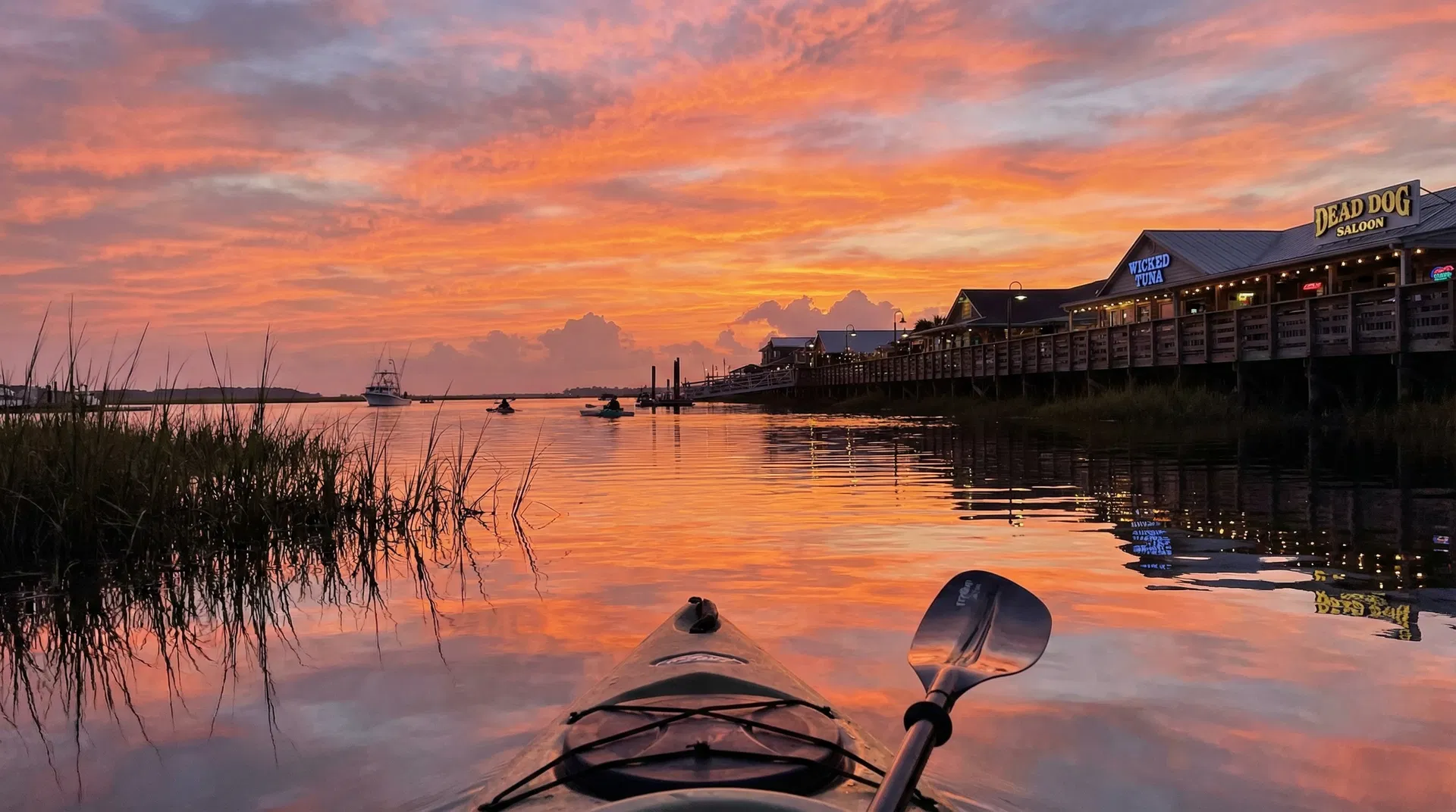 Marsh Walk at Sunset