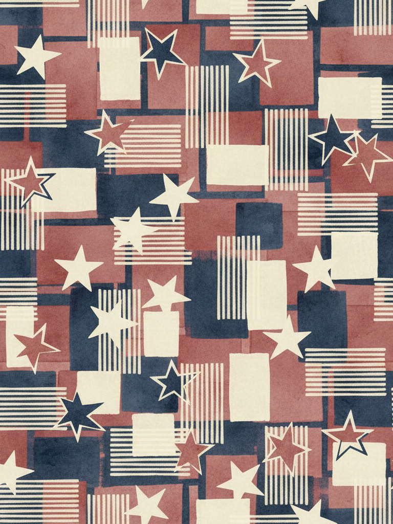 4th of July Stars & Stripes back cover
