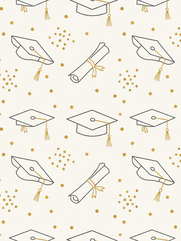 Graduation Minimalist Diploma back cover