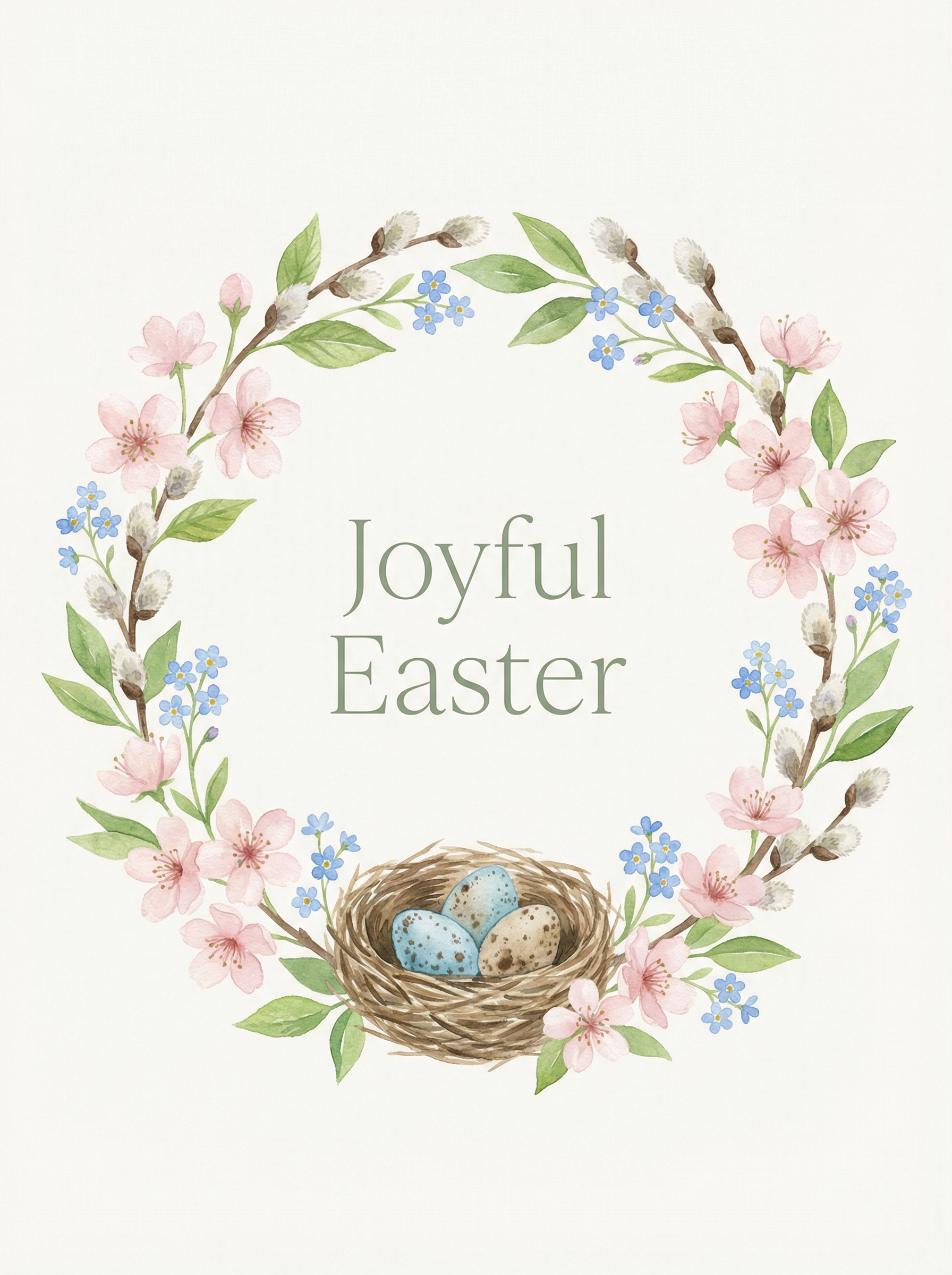 Easter Spring Wreath