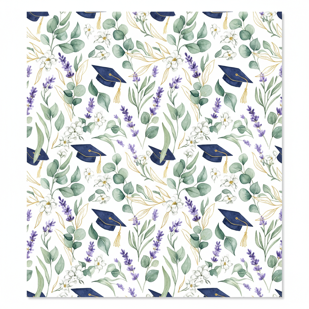 Graduation Floral Wreath back cover