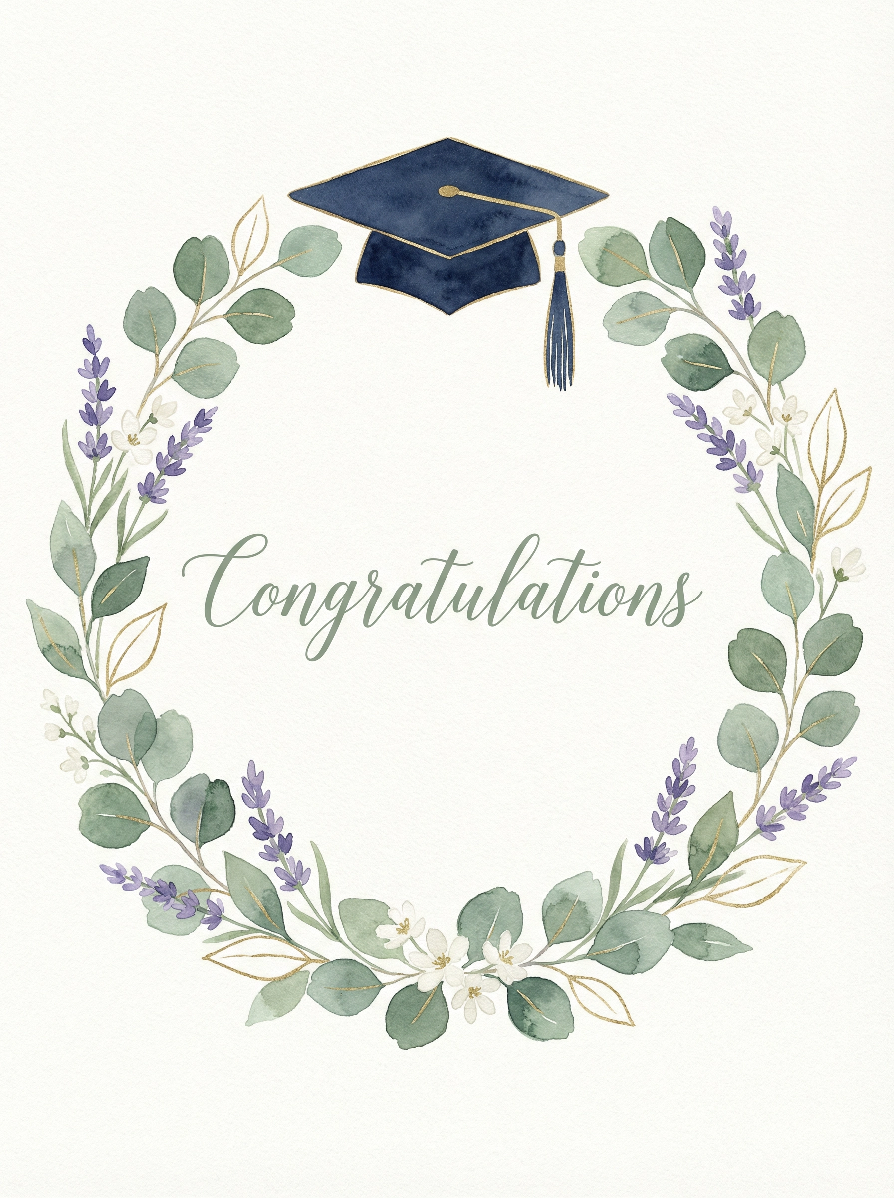 Graduation Floral Wreath