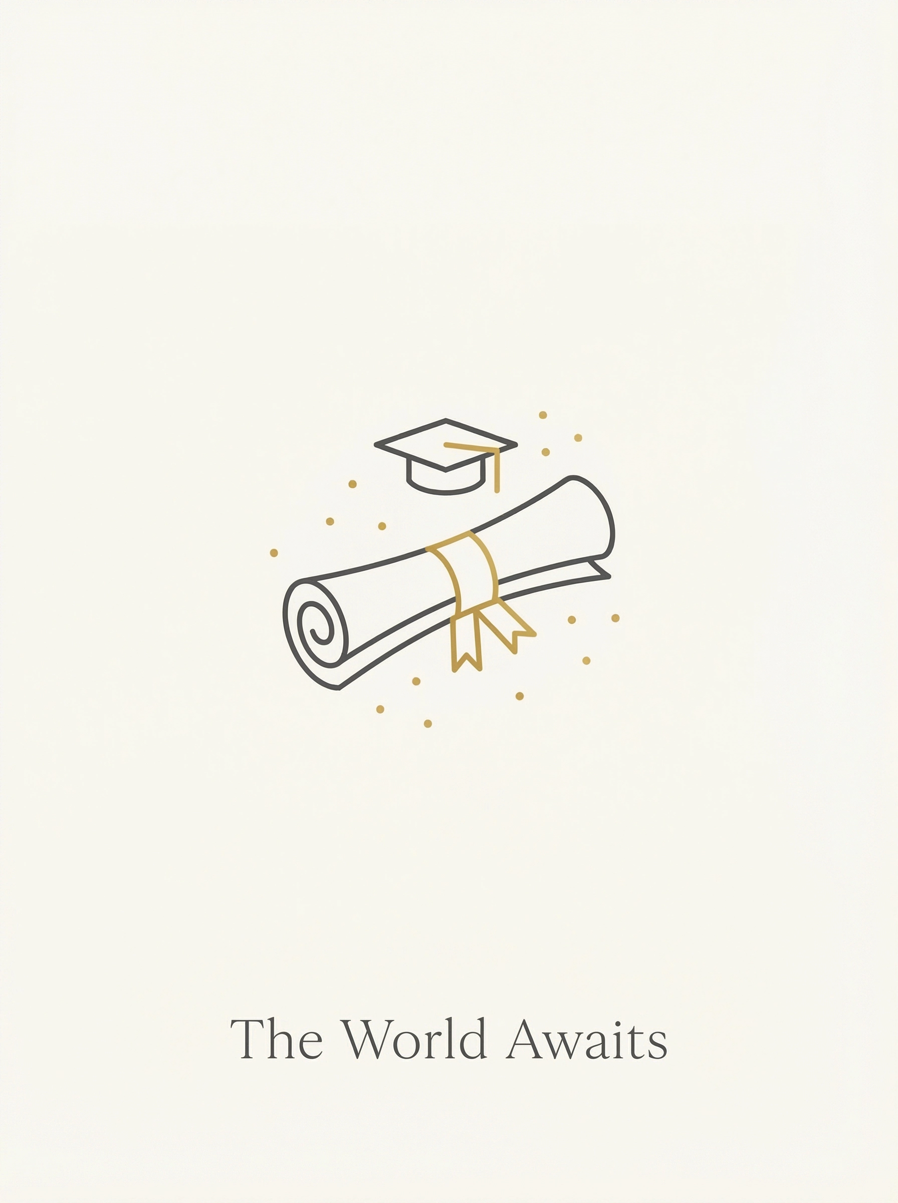 Graduation Minimalist Diploma