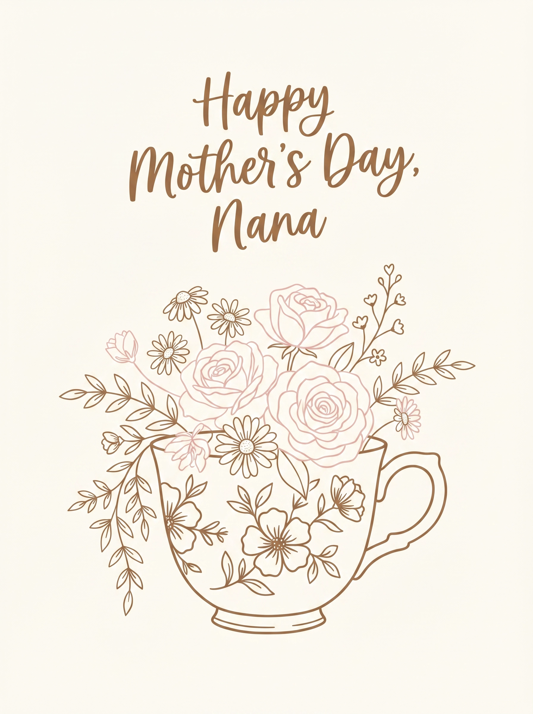 Grandma Teacup & Blooms