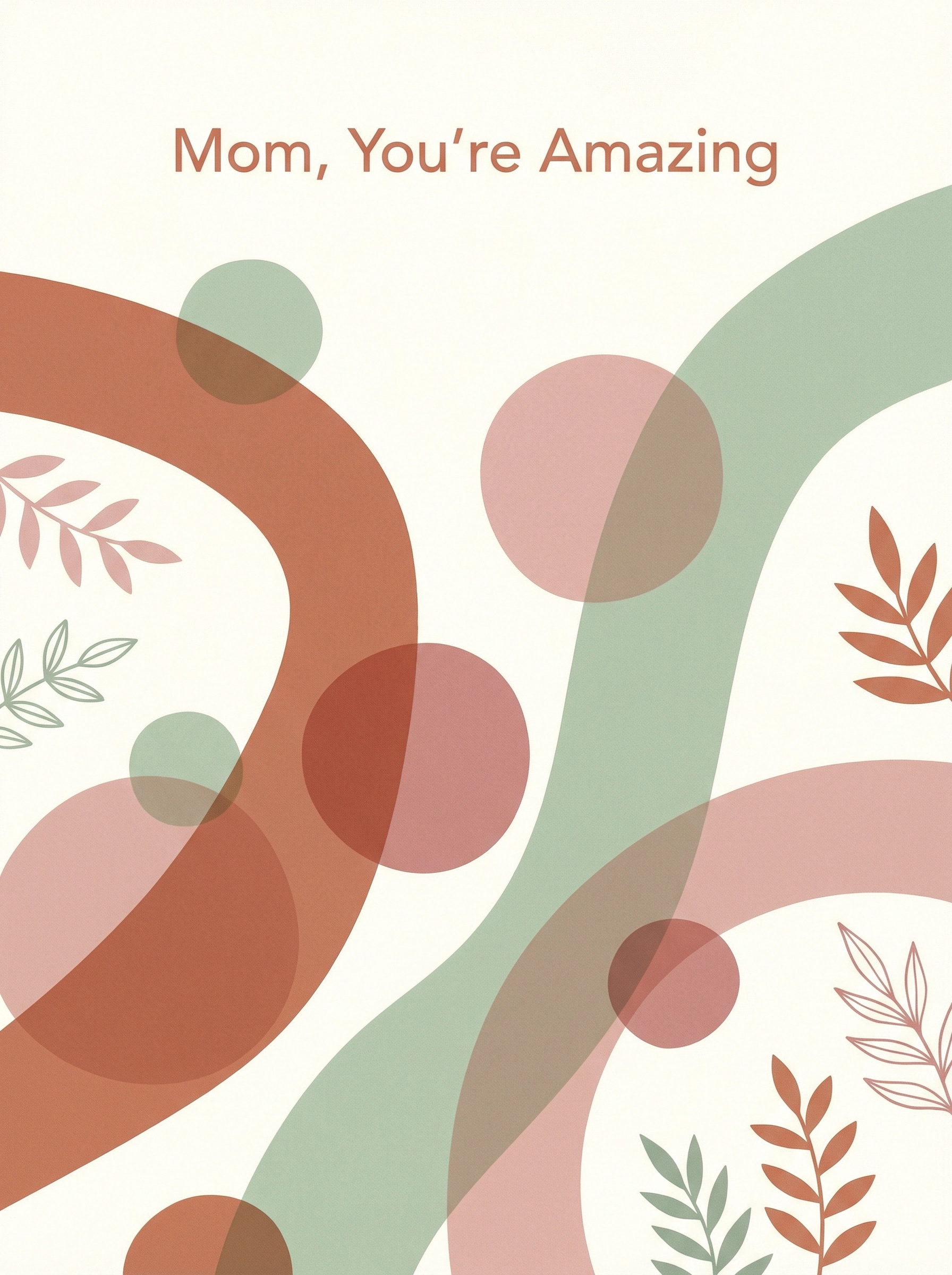 Mother's Day Modern Abstract