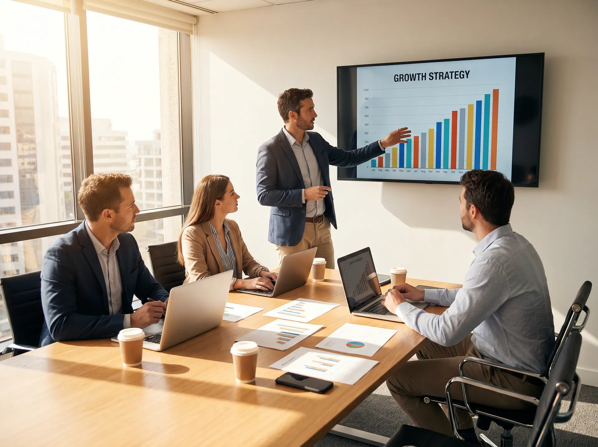 Business partners meeting