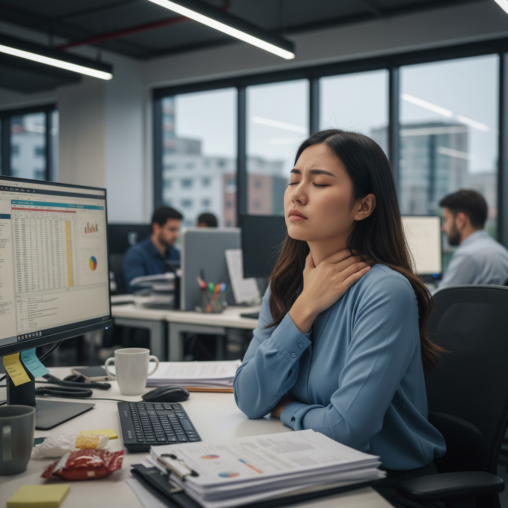 肩頸緊、頭脹、睡不好，和壓力有沒有關係？