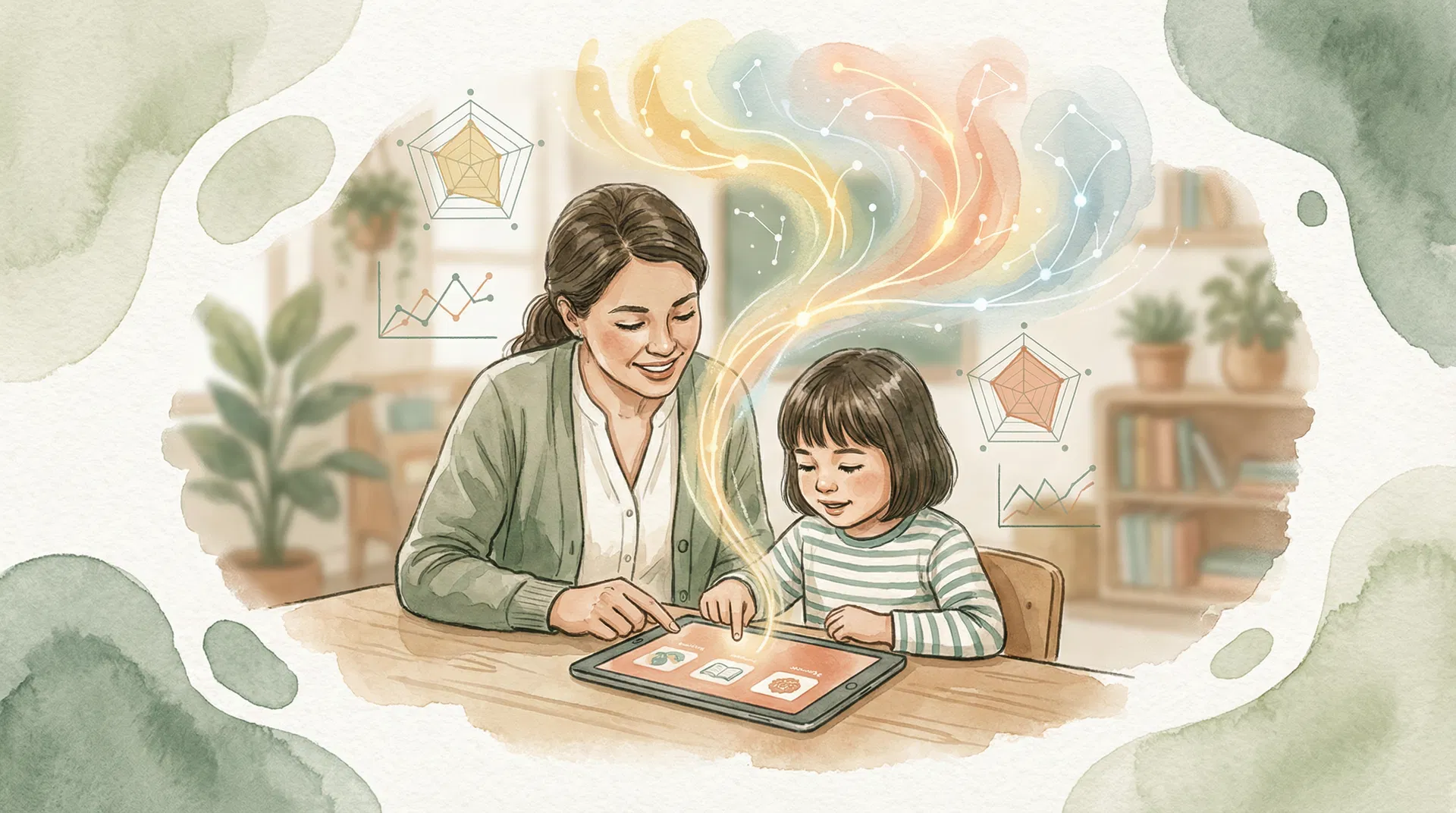 Teacher and child during assessment