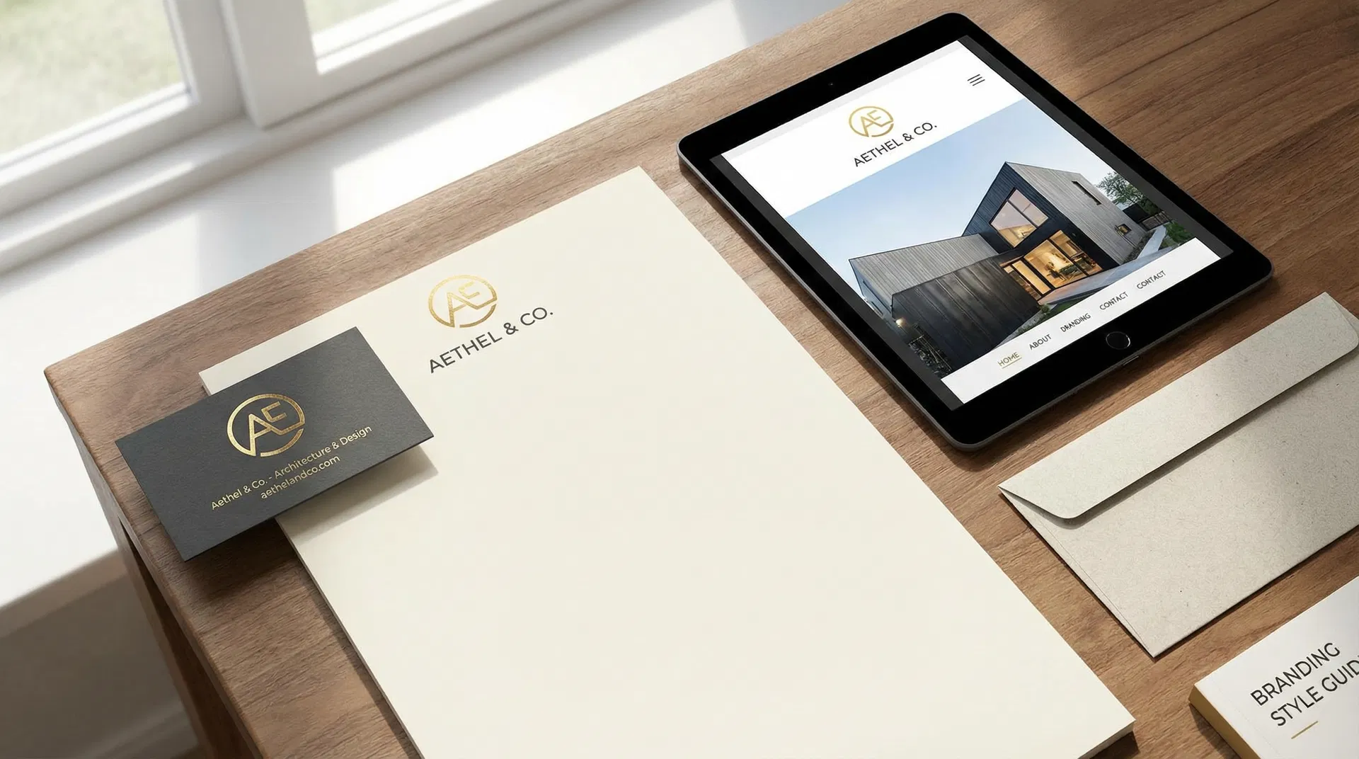 Branding identitet sa logom, bojama i tipografijom