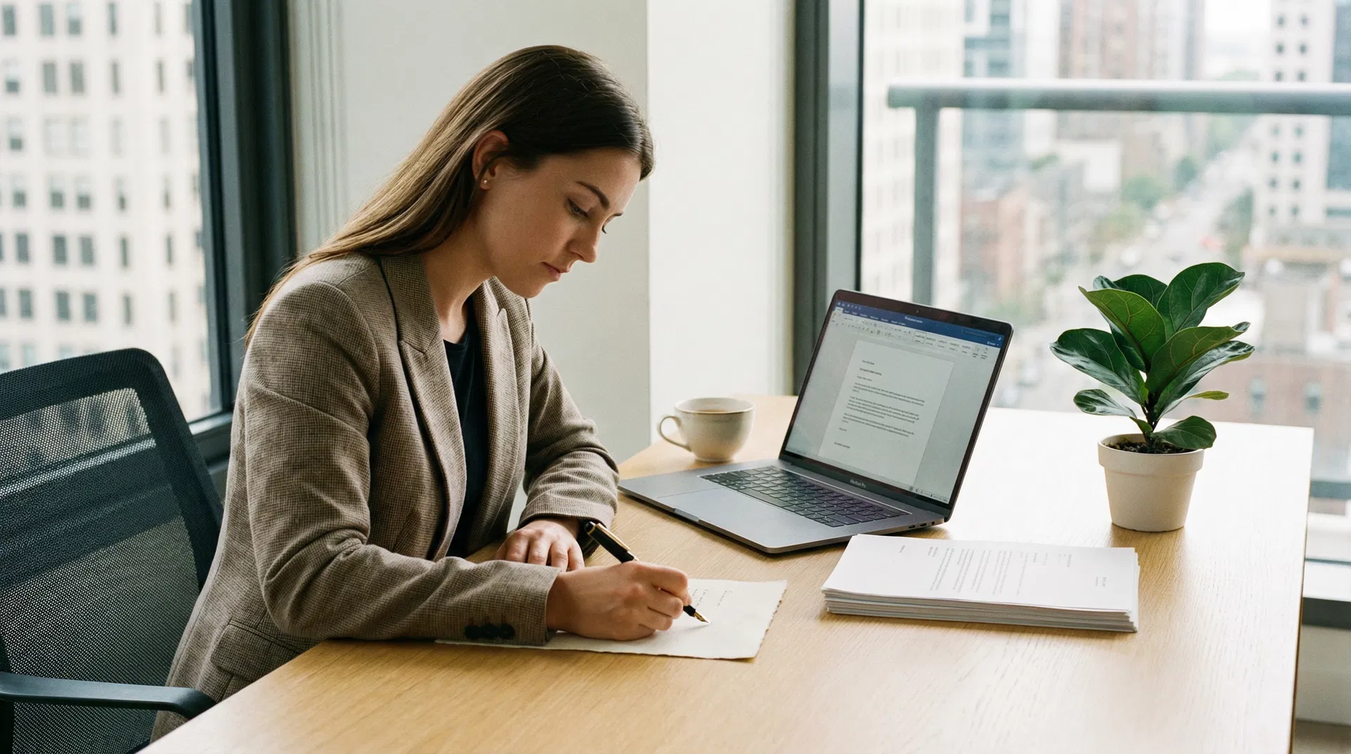 Pisanje molbi i žalbi - osoba piše dokument